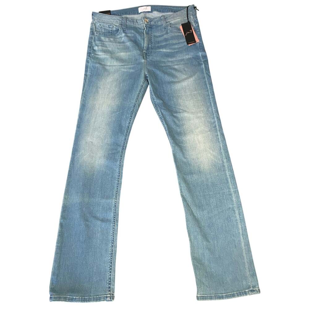 Jen 7 Jeans Women Sz 16 Blue Slim Straight NWT